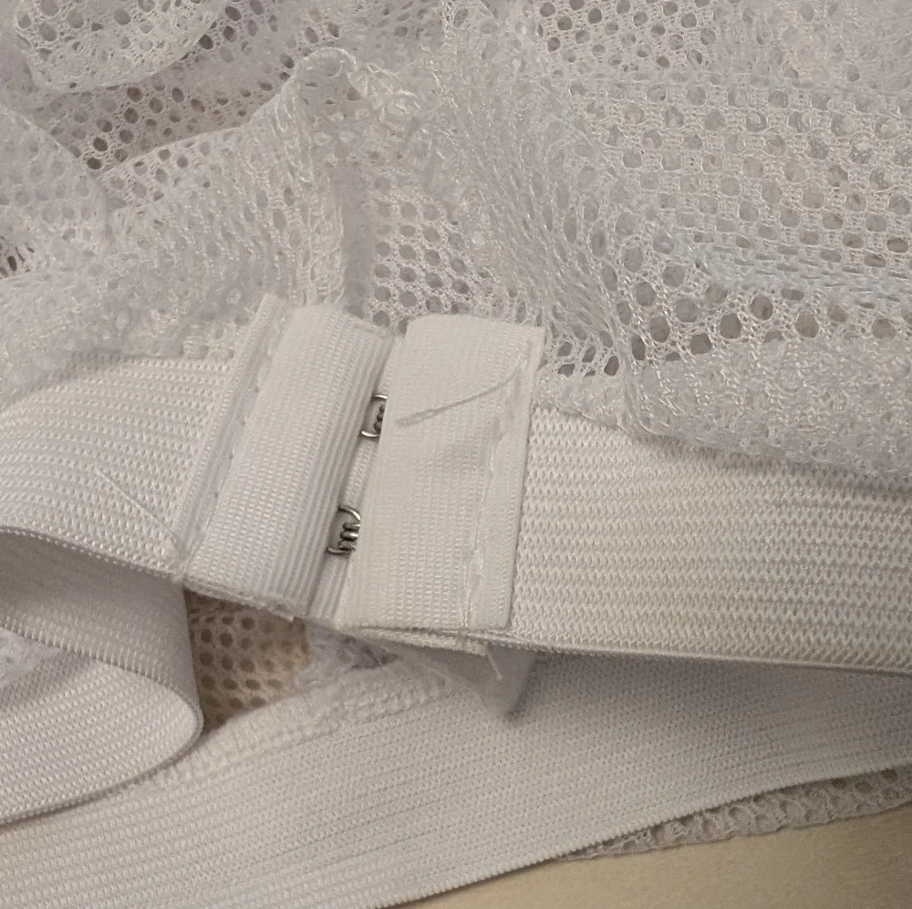 CURLY GIRL Mesh Hair Bonnet Cap Drying Nylon Plopping White